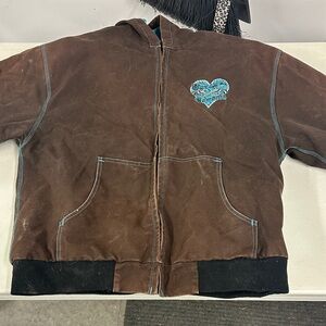 Brown Jacket with Heart Design “Untamed Cowgirl”